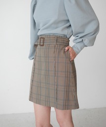 RUBY AND YOU | ベルトチェックスカート(スカート)