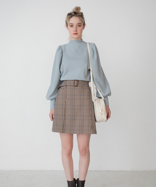 RUBY AND YOU（ルビーアンドユー）の「ベルトチェックスカート  