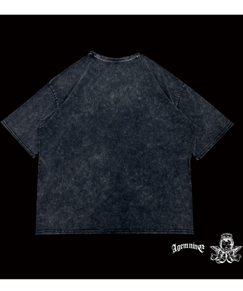 A‘gem 9（エージェムナイン）の「A'GEM/9 × .kom 『A'GEM/9/エージェムナイン』 加工エンジェル半袖Tシャツ（Tシャツ/カットソー・メンズ・チャコールグレー/ブラック/サックスブルー・FREE）」の11枚目の写真