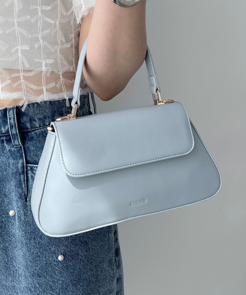 Heather（ヘザー）の「フラップハンドルBAG　129450（ショルダーバッグ・レディース・ホワイト/ブルー/ブラック・ONE SIZE）」の3枚目の写真