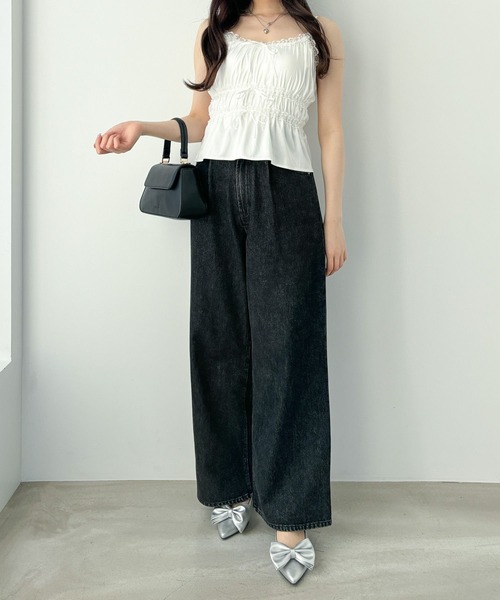 Heather（ヘザー）の「フラップハンドルBAG　129450（ショルダーバッグ・レディース・ホワイト/ブルー/ブラック・ONE SIZE）」の9枚目の写真