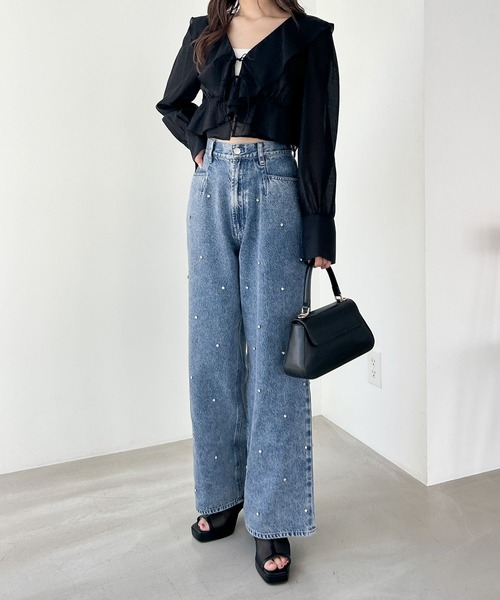 Heather（ヘザー）の「フラップハンドルBAG　129450（ショルダーバッグ・レディース・ホワイト/ブルー/ブラック・ONE SIZE）」の10枚目の写真