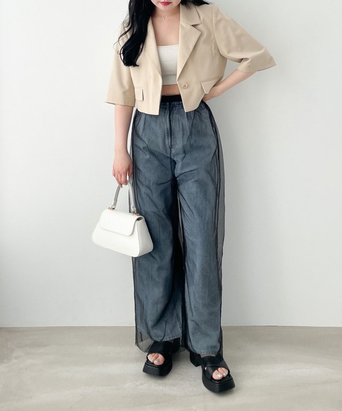 Heather（ヘザー）の「フラップハンドルBAG　129450（ショルダーバッグ・レディース・ホワイト/ブルー/ブラック・ONE SIZE）」の14枚目の写真