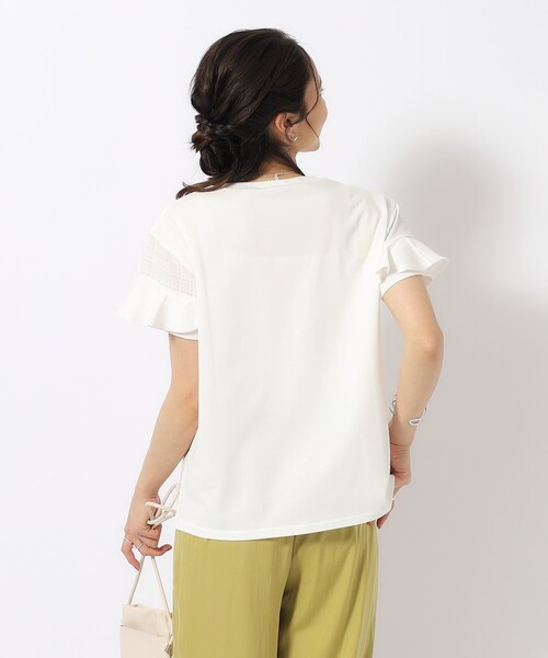 DRESKIP(ドレスキップ)の「◆ほんのり甘い シアーチェック お袖フリルトップス(Tシャツ/カットソー・レディース・グリーン系/オフホワイト/ブラック/イエロー系その他/ボルドー・02/03/04/01)」の20枚目の写真