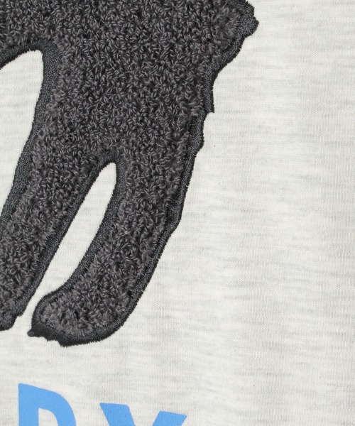 notch.（ノッチ）の「アングリーキャットサガラ刺繍Tシャツ（Tシャツ/カットソー・レディース・ライトグレー/オフホワイト・M）」の7枚目の写真