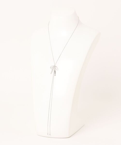 LOWRYS FARM（ローリーズファーム）の「ホソリボンラリエットネックレス　 130075（ネックレス・レディース・ゴールド/シルバー・FREE）」の3枚目の写真