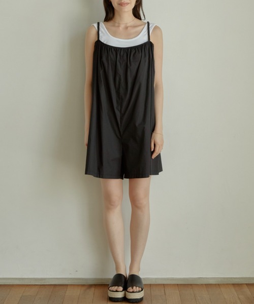 ACYM（アシーム）の「Box cami オールインワン（つなぎ/オールインワン・レディース・ブラック/カーキ・FREE）」の15枚目の写真