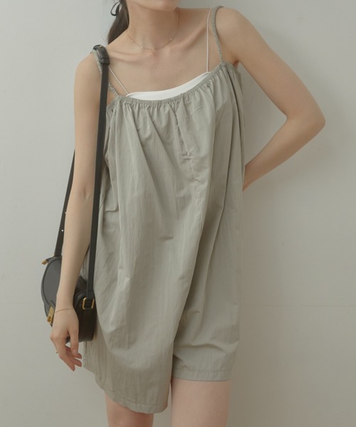 ACYM（アシーム）の「Box cami オールインワン（つなぎ/オールインワン・レディース・ブラック/カーキ・FREE）」の13枚目の写真