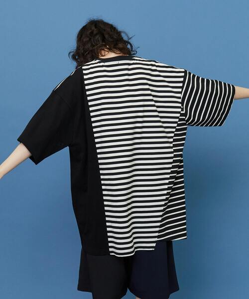 FRAPBOIS（フラボア）の「シャコウボーダー カットソー（Tシャツ/カットソー・レディース・エメラルド/ブラック・1）」の19枚目の写真