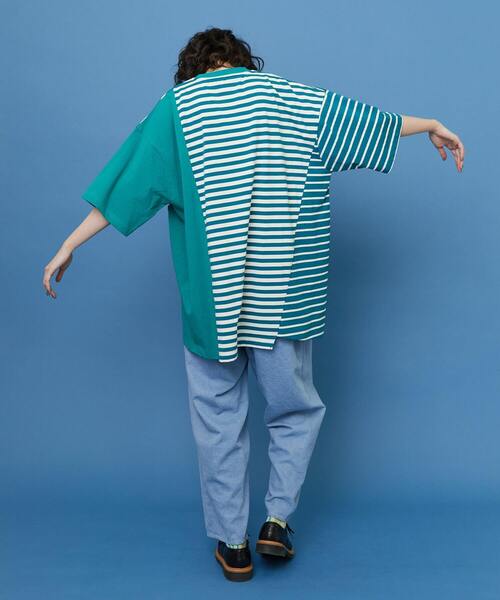 FRAPBOIS（フラボア）の「シャコウボーダー カットソー（Tシャツ/カットソー・レディース・エメラルド/ブラック・1）」の10枚目の写真