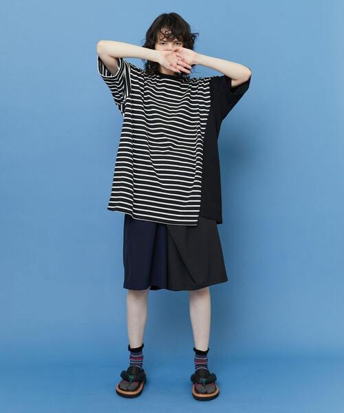 FRAPBOIS（フラボア）の「シャコウボーダー カットソー（Tシャツ/カットソー・レディース・エメラルド/ブラック・1）」の13枚目の写真