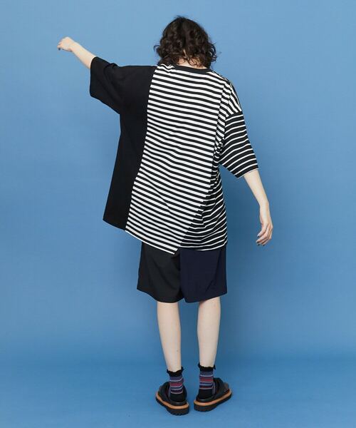 FRAPBOIS（フラボア）の「シャコウボーダー カットソー（Tシャツ/カットソー・レディース・エメラルド/ブラック・1）」の7枚目の写真