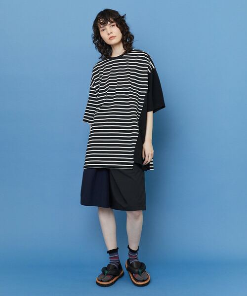 FRAPBOIS（フラボア）の「シャコウボーダー カットソー（Tシャツ/カットソー・レディース・エメラルド/ブラック・1）」の9枚目の写真