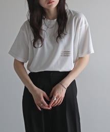 箔ロゴプリントTシャツ
