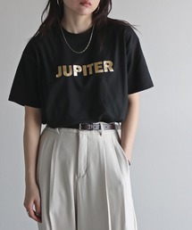 箔ロゴプリントTシャツ