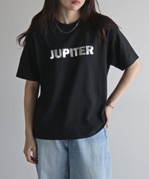 箔ロゴプリントTシャツ