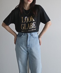 箔ロゴプリントTシャツ