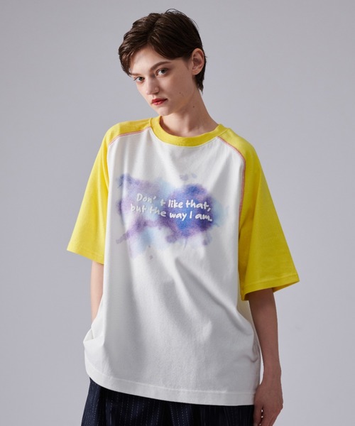 セール】GRADATION LOGO RAGLAN SLEEVE T-SHIRT