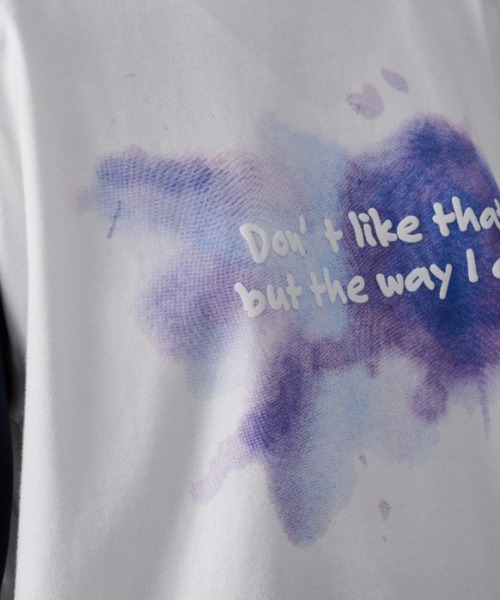 ONCILY(オンシェリー)の「GRADATION LOGO RAGLAN SLEEVE T-SHIRT / グラデーションロゴラグランTシャツ(Tシャツ/カットソー・メンズ・ネイビー/ブラック/イエロー・SMALL/MEDIUM/LARGE)」の15枚目の写真