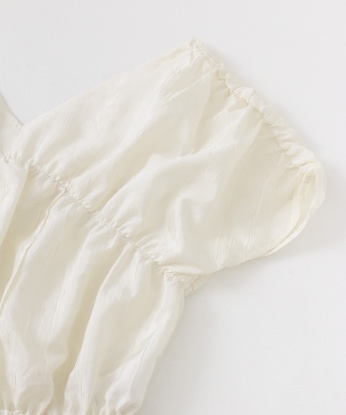 SENSE OF PLACE by URBAN RESEARCH（センスオブプレイスバイアーバンリサーチ）の「クロップドギャザーブラウス（シャツ/ブラウス・レディース・ベージュ/ライトブルー/オフホワイト・ONE）」の13枚目の写真