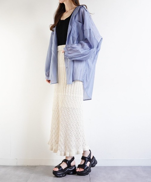 Fabby fabby(ファビィーファビィー)の「厚底パフィーサイドベルトサンダル(サンダル・レディース・ブラック・MEDIUM/LARGE/SMALL)」の8枚目の写真