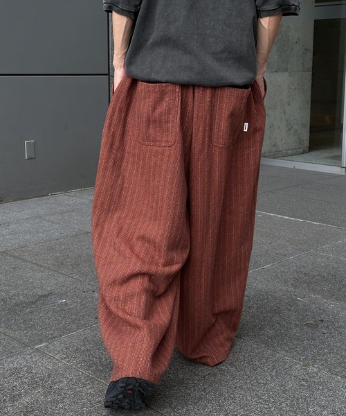 セール】リネンタッチワイドパンツ（その他パンツ）｜Perushu