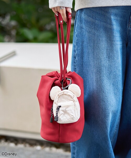 Disney（ディズニー）の「【MICKEY(ミッキー) / 別注】 リュック型シルエットミニポーチ（ポーチ・レディース・ブラック/レッド/オフホワイト/その他7/その他1/その他2/その他3/その他5/シルバー/ナチュラル/その他9/その他8/その他4・FREE）」の14枚目の写真