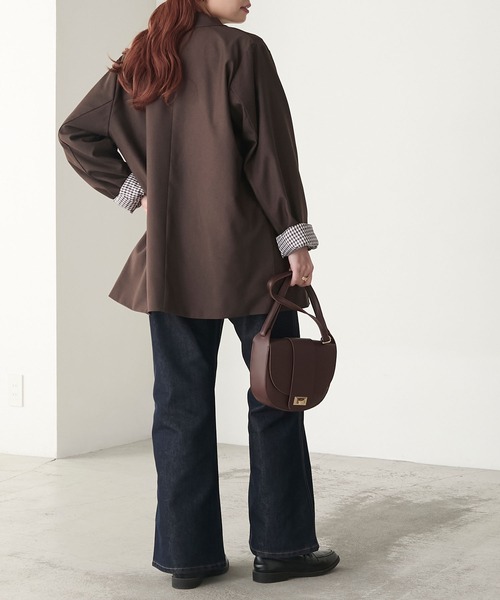 金ボタン ダブルブレスト ブレザー/テーラードジャケット