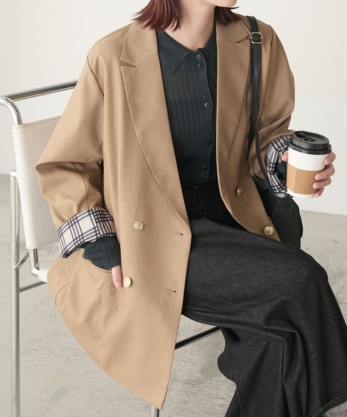 セール】金ボタン ダブルブレスト ブレザー/テーラード