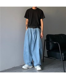 /Bling leads/ワイドバルーンデニムパンツ