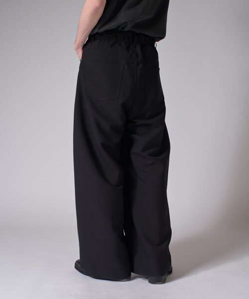 美品 lui's カーブスラックス S ブラック 今季 24AW 日本製
