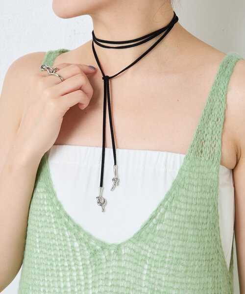 PAPILLONNER（パピヨネ）の「ノットコードチョーカー（チョーカー・レディース・シルバー/ゴールド・FREE）」の3枚目の写真