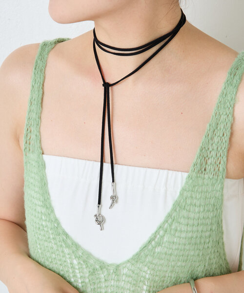 PAPILLONNER（パピヨネ）の「ノットコードチョーカー（チョーカー・レディース・シルバー/ゴールド・FREE）」の4枚目の写真