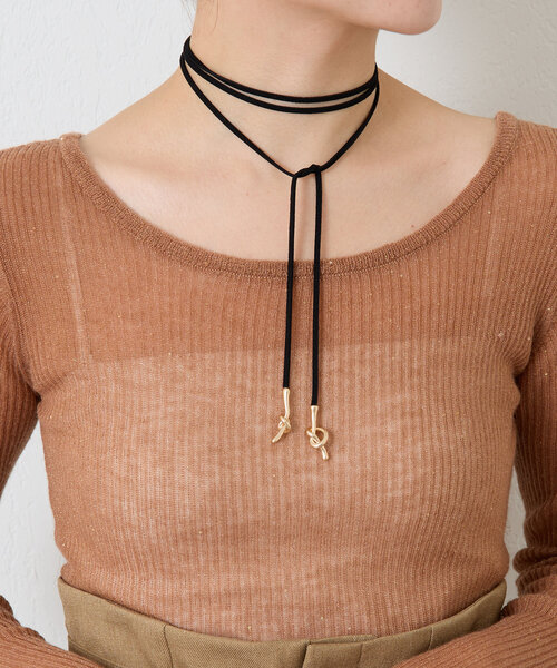 PAPILLONNER（パピヨネ）の「ノットコードチョーカー（チョーカー・レディース・シルバー/ゴールド・FREE）」の9枚目の写真