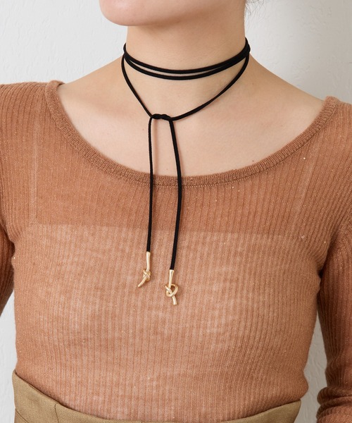 PAPILLONNER（パピヨネ）の「ノットコードチョーカー（チョーカー・レディース・シルバー/ゴールド・FREE）」の12枚目の写真