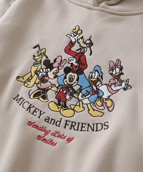 定価40700円　ダボロ　ミッキー サガラ刺繍　パーカー　新品未使用3959 セール】【Disney/ディズニー】アートワークデザイン 裏起毛