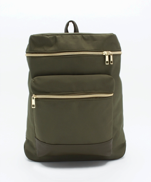 one after another NICE CLAUP（ワンアフターアナザーナイスクラップ）の「★【mer11月号掲載 ナイスクラップ】ナイロンリュック（バックパック/リュック・レディース・アイボリー/ブラック/カーキ・FREE）」の3枚目の写真