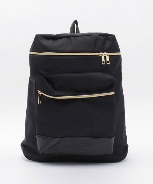 one after another NICE CLAUP（ワンアフターアナザーナイスクラップ）の「★【mer11月号掲載 ナイスクラップ】ナイロンリュック（バックパック/リュック・レディース・アイボリー/ブラック/カーキ・FREE）」の2枚目の写真