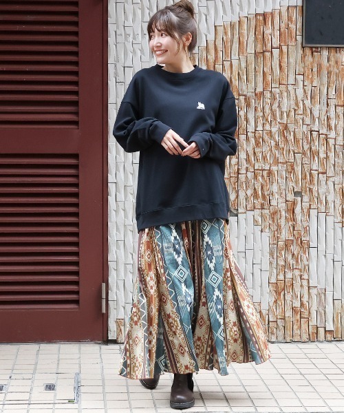 チチカカ（チチカカ）の「COBMASTER クージー刺繍プルオーバー【ユニセックス】（スウェット・レディース・ブラック/オートミール/その他1・FREE）」の19枚目の写真