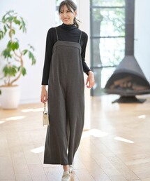 ANY SIS（エニィスィス）の「【洗える】起毛ストライプ ロンパース（サロペット/オーバーオール）」