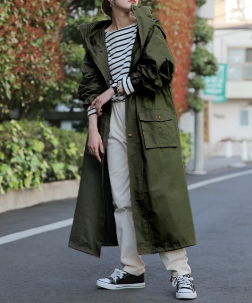 HUG.U（ハグユー）の「小顔モッズコート（モッズコート）」 - WEAR