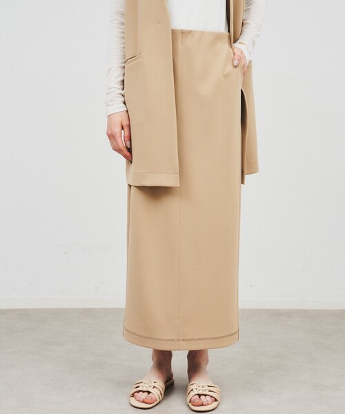 cloenc（クロエンス）の「◆【セットアップ／手洗い可】カットジョーゼットタイトスカート（スカート・レディース・ブラック/ナチュラル/ブルー系その他/ブラウン系・01/02/03）」の22枚目の写真