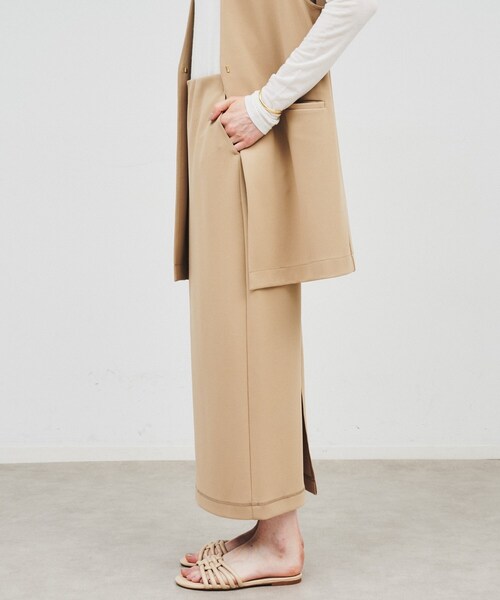 cloenc（クロエンス）の「◆【セットアップ／手洗い可】カットジョーゼットタイトスカート（スカート・レディース・ブラック/ナチュラル/ブルー系その他/ブラウン系・01/02/03）」の8枚目の写真