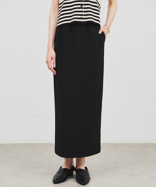 cloenc（クロエンス）の「◆【セットアップ／手洗い可】カットジョーゼットタイトスカート（スカート・レディース・ブラック/ナチュラル/ブルー系その他/ブラウン系・01/02/03）」の17枚目の写真