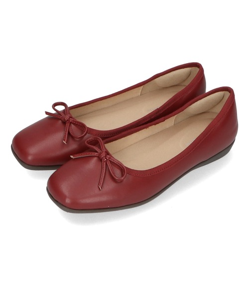 ORiental TRaffic（オリエンタルトラフィック）の「軽量 スクエアトゥバレエシューズ R-4009（バレエシューズ・レディース・レッド/グレー/ブラック/ブラック×ホワイト/ゴールド/ブルー・38/37/36/35/34/33/43/42/41/40/39）」の18枚目の写真