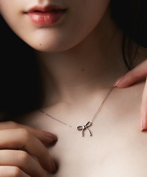 セール】Os -オズ- メタルリボンモチーフ ネックレス【金属アレルギー