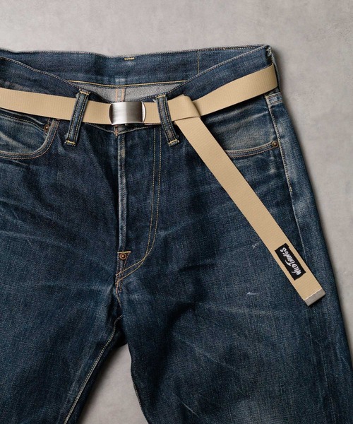 WILD THINGS（ワイルドシングス）の「【WILD THINGS】GI BELT（ベルト・メンズ・カーキ/ブラック/グレー/ベージュ/ホワイト/ダークブラウン・FREE）」の7枚目の写真