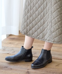 レザー サイドゴア ブーツ / シンプル＆合わせやすい