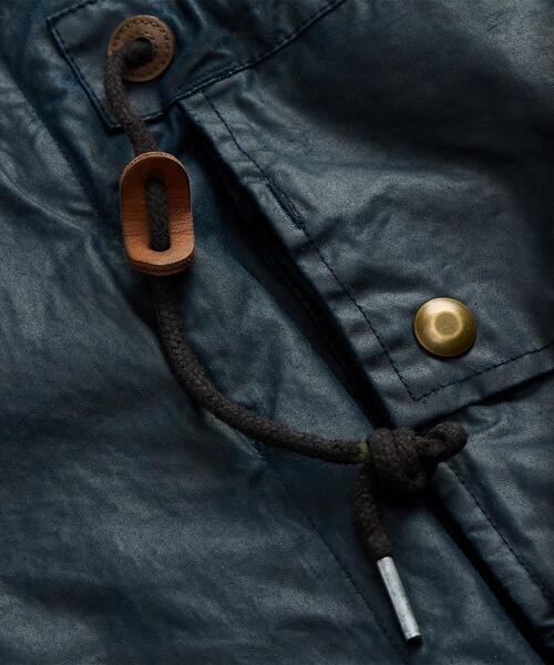 RRL（ダブル アール エル）の「オイルクロス フーデッド ジャケット