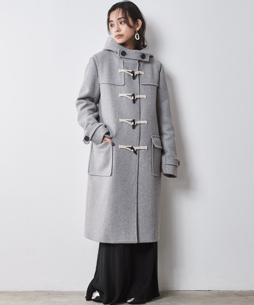 【極美品✨】g-stage ダッフルコート ワッフル グレー 50 XL ダッフルコート ＜大きいサイズ有＞シックスタイル （ダッフルコート